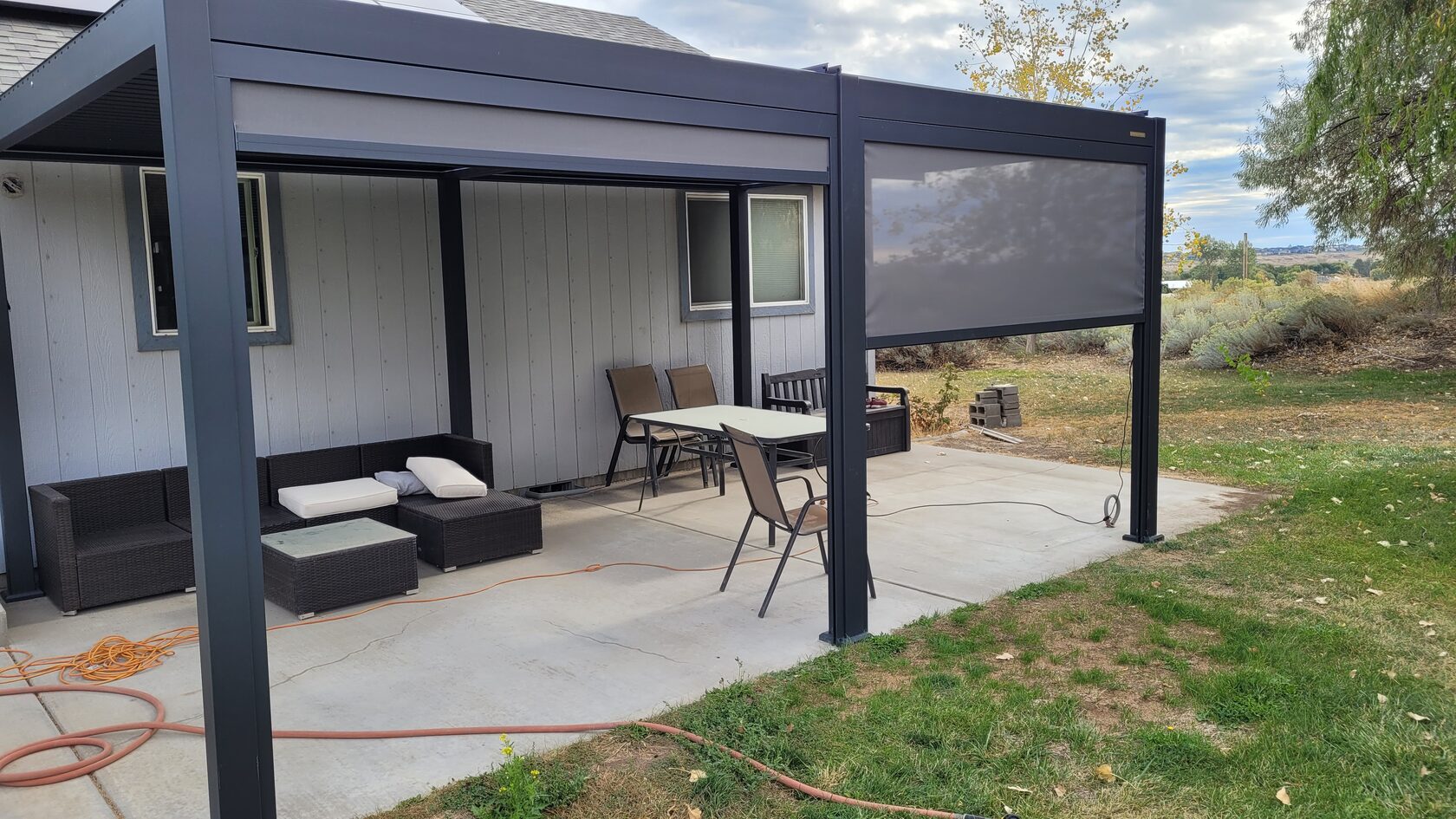 aluminum patio cover installation in California