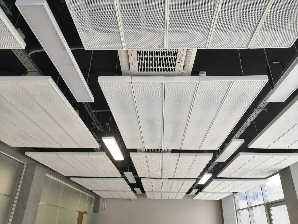 Акустические острова рокфон. Островные потолки. Экофон баффл. Островные потолки. Островная вытяжка для кухни в интерьере.