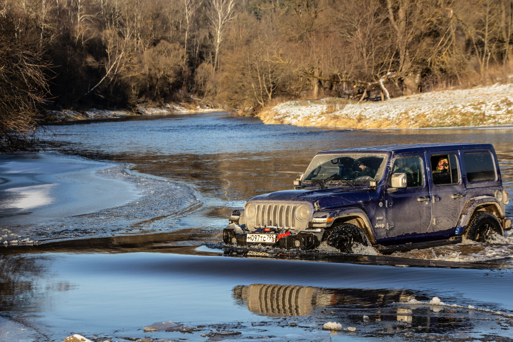 Jeep Wrangler на бездорожье