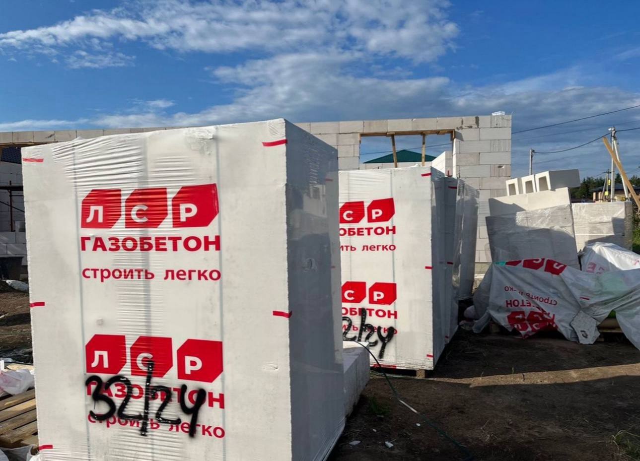 Паллеты газобетона БЦК на складе