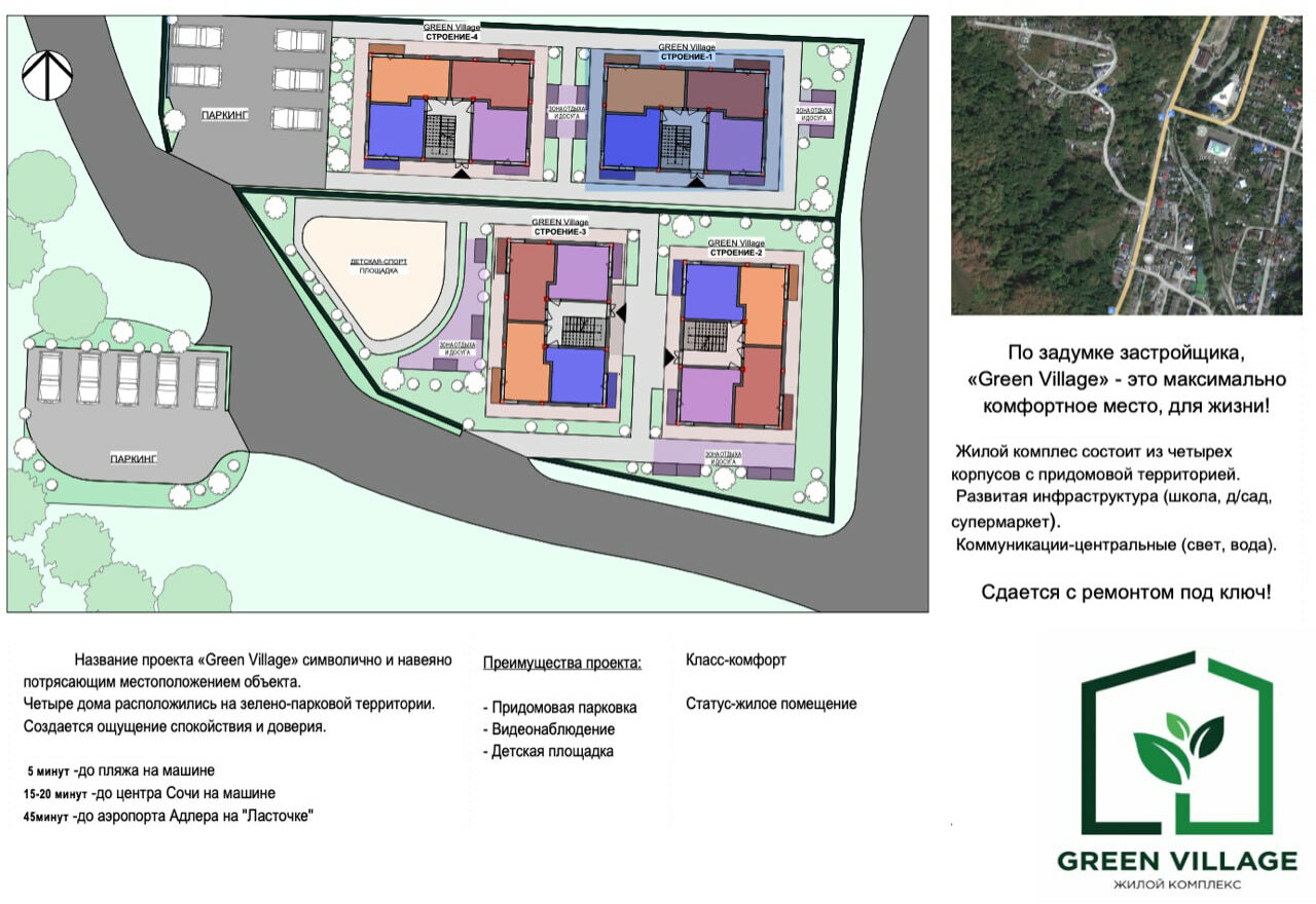 Схема коттеджей грин вилладж