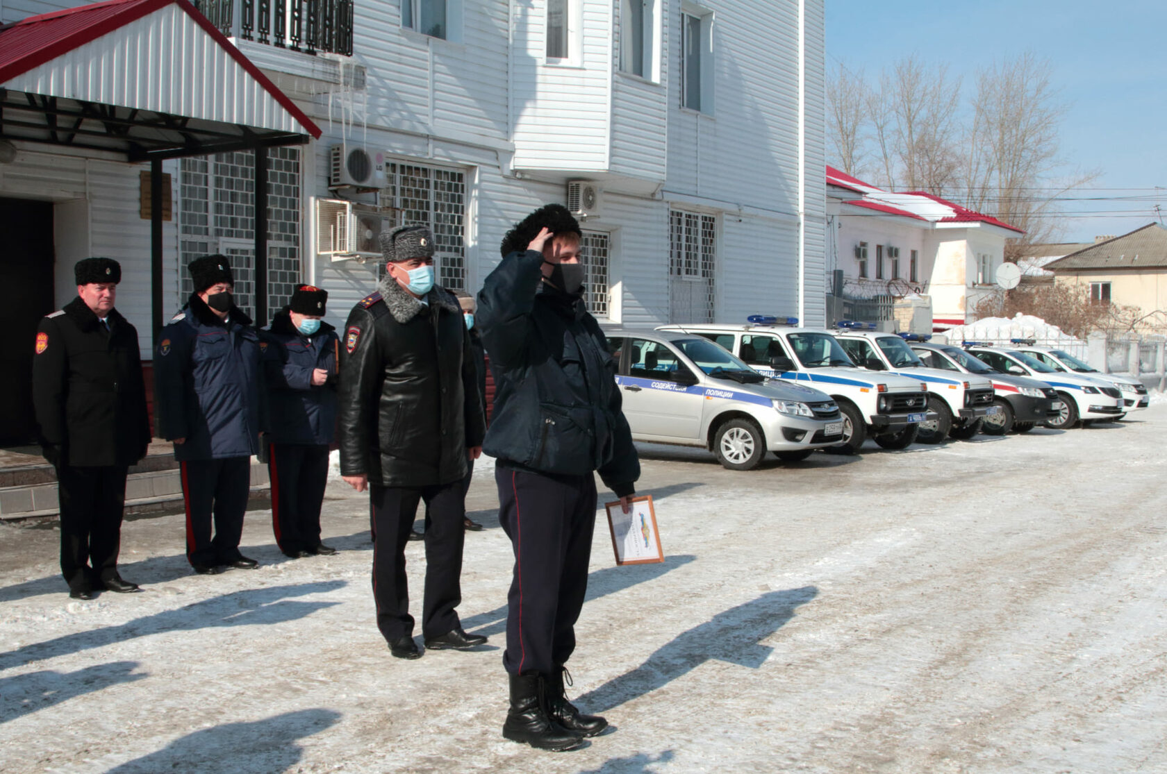 Приехала делегация. Государственный казачий Росреестр.