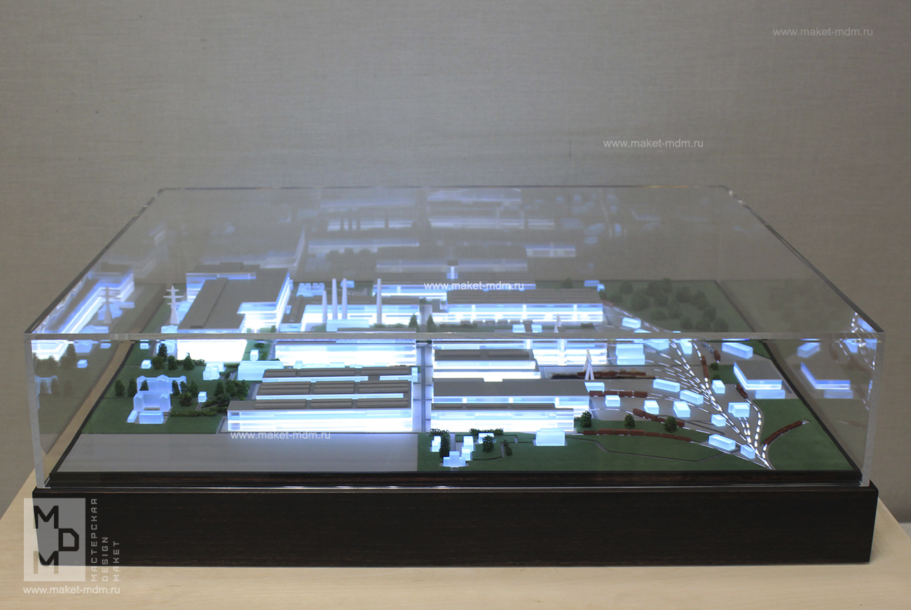 макет завода в подарок 