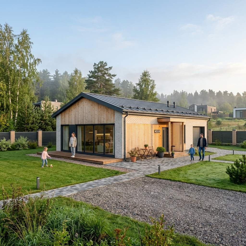 готовый дом с участком в Калужской области рядом с Обнинском для переезда за 30 дней