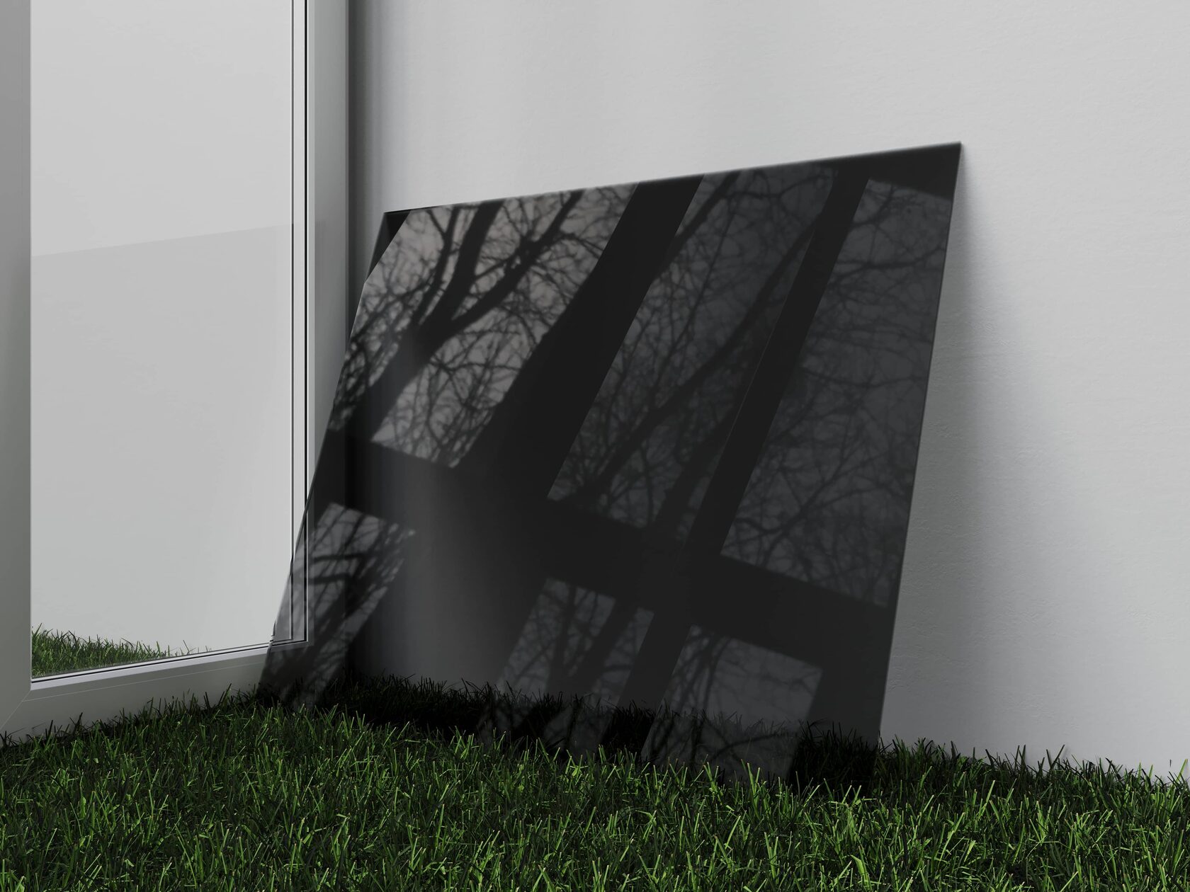 Черное стекло лакобель