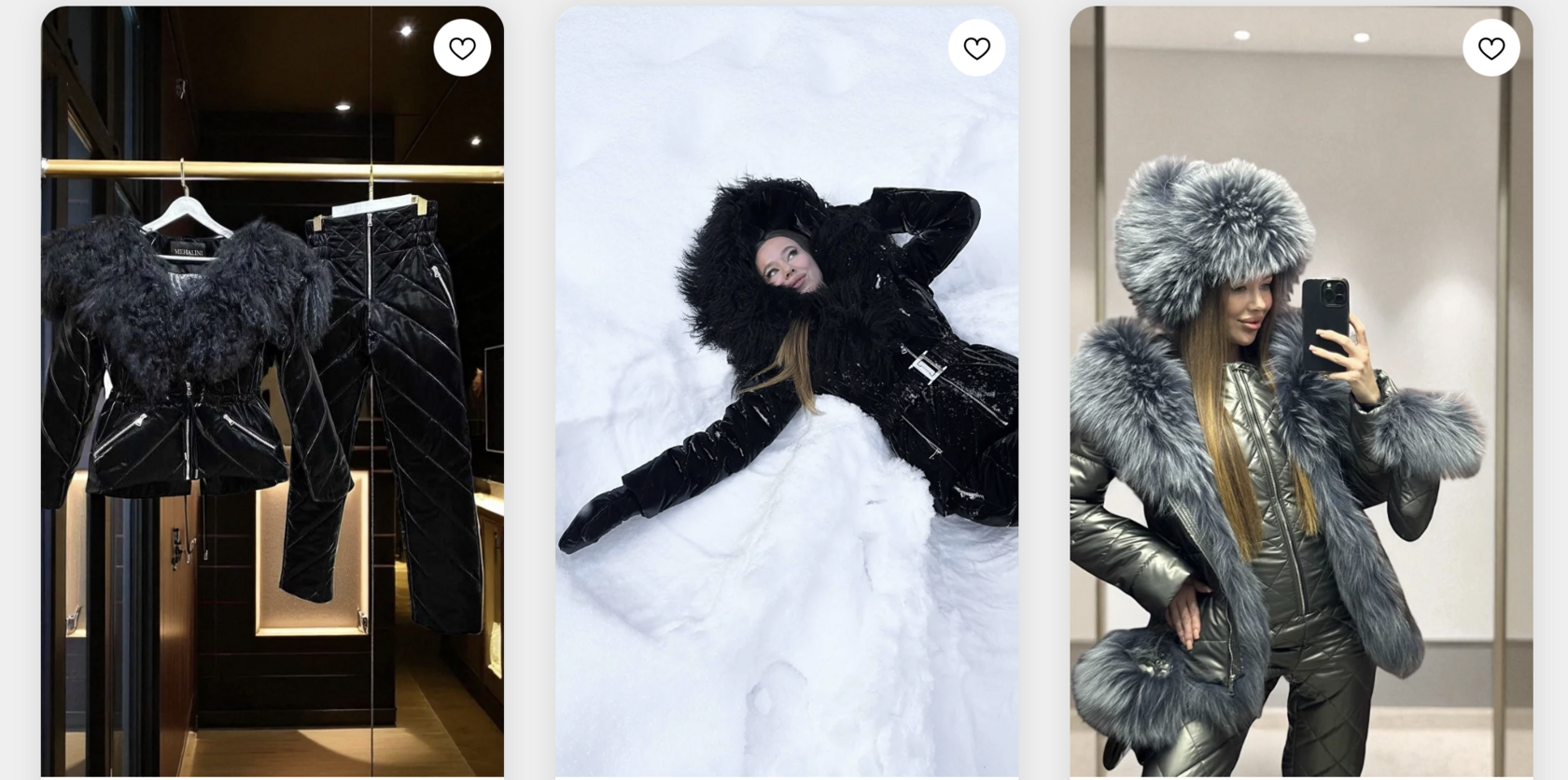 ТОП-10 зимних образов 2025–2026: женский лыжный костюм, зимний костюм и комбинезон с мехом