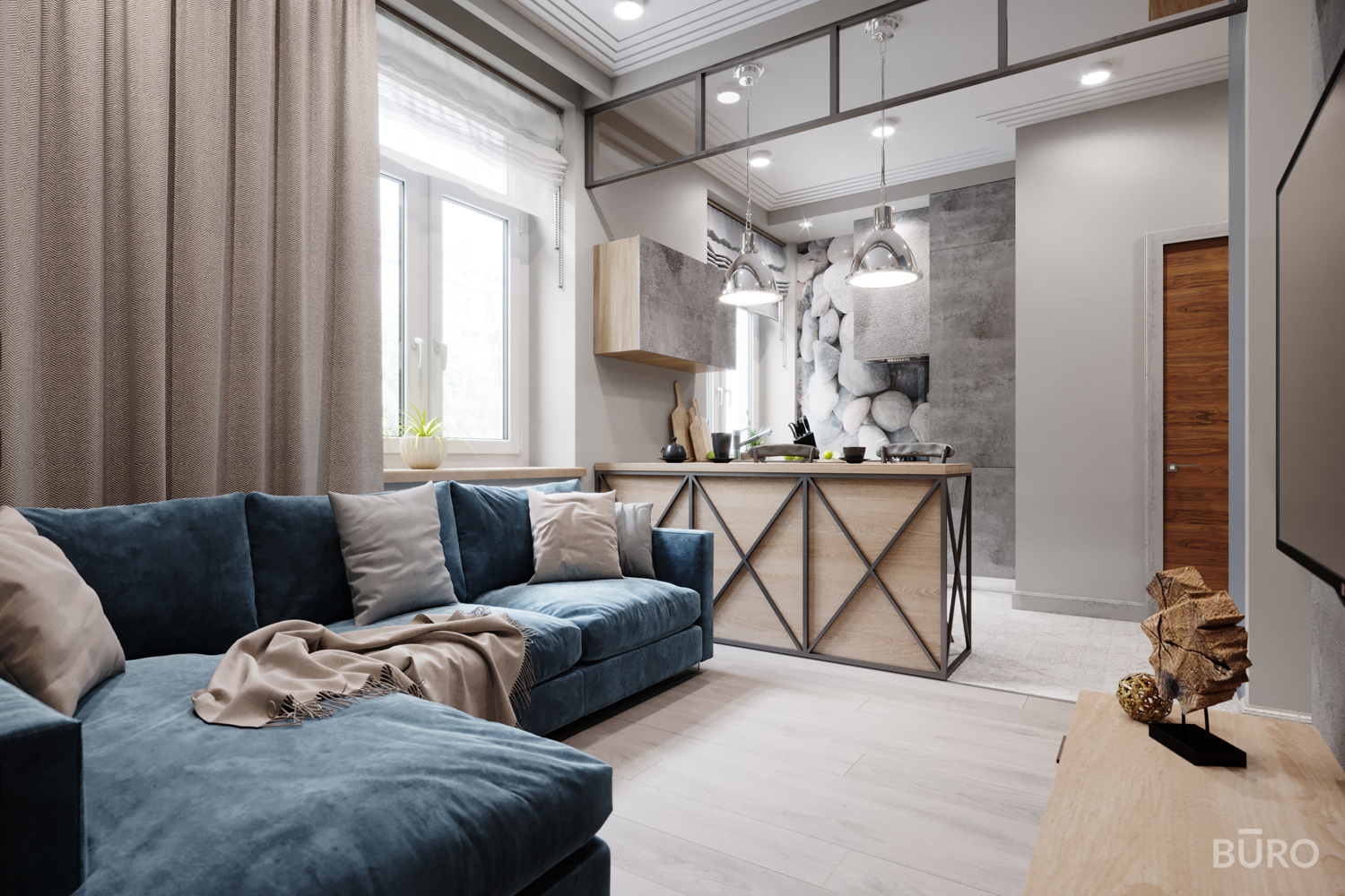 Дизайн квартиры-студии: красивые фото 2024 года