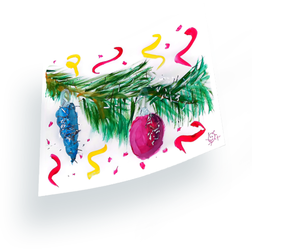  открытки с авторскими рисунками