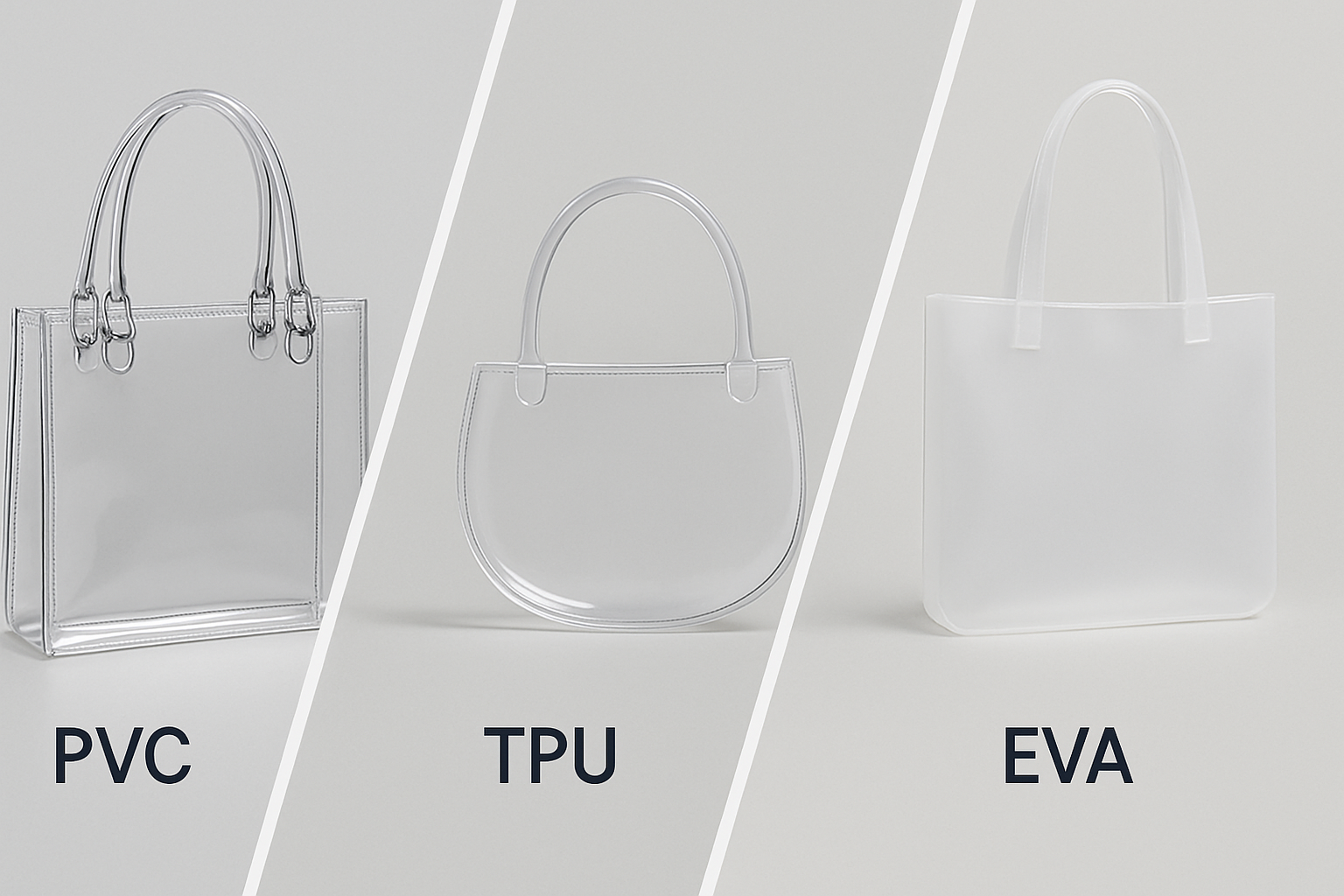 З чого виготовляють прозорі сумки? 3 найпоширеніші варіанти