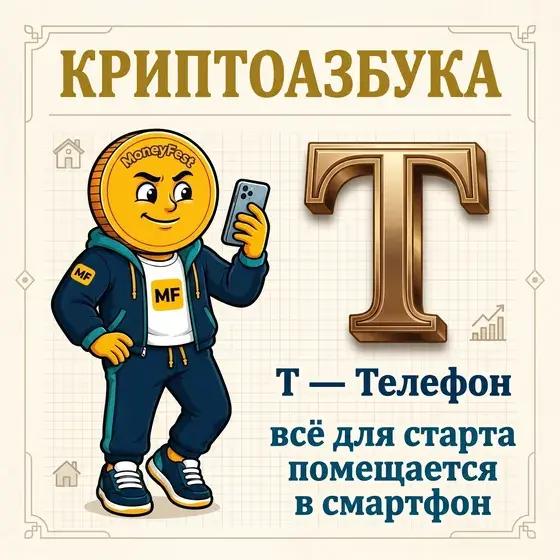Карточка Криптоазбуки: Т — Телефон