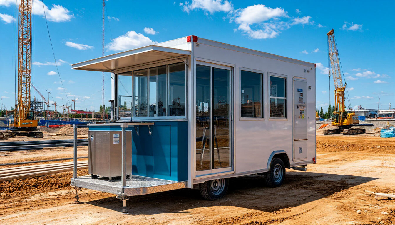 Мобильный лабораторный пост на стройке