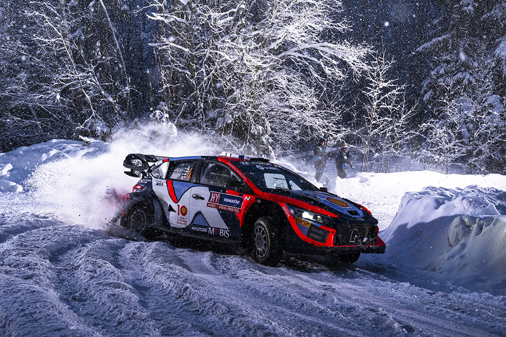 Эсапекка Лаппи и Янне Ферм, Hyundai i20 N Rally1 (ALZ WR 917), ралли Швеция 2024/Фото: Jaanus Ree/Red Bull Content Pool