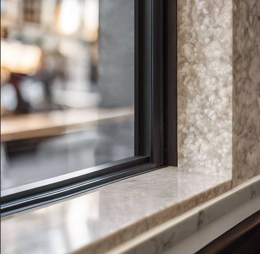 Подоконник из искусственного камня для кафе и ресторанов