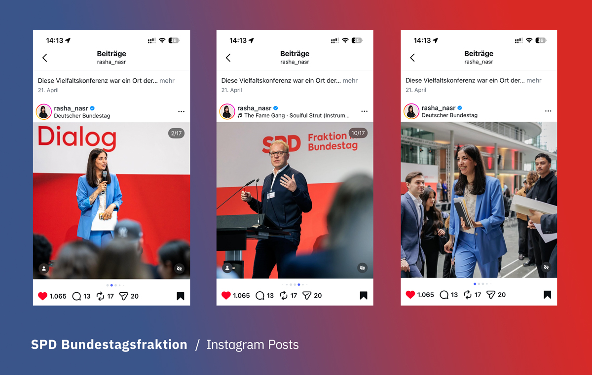 Linkedin und Instagram Social Media Content