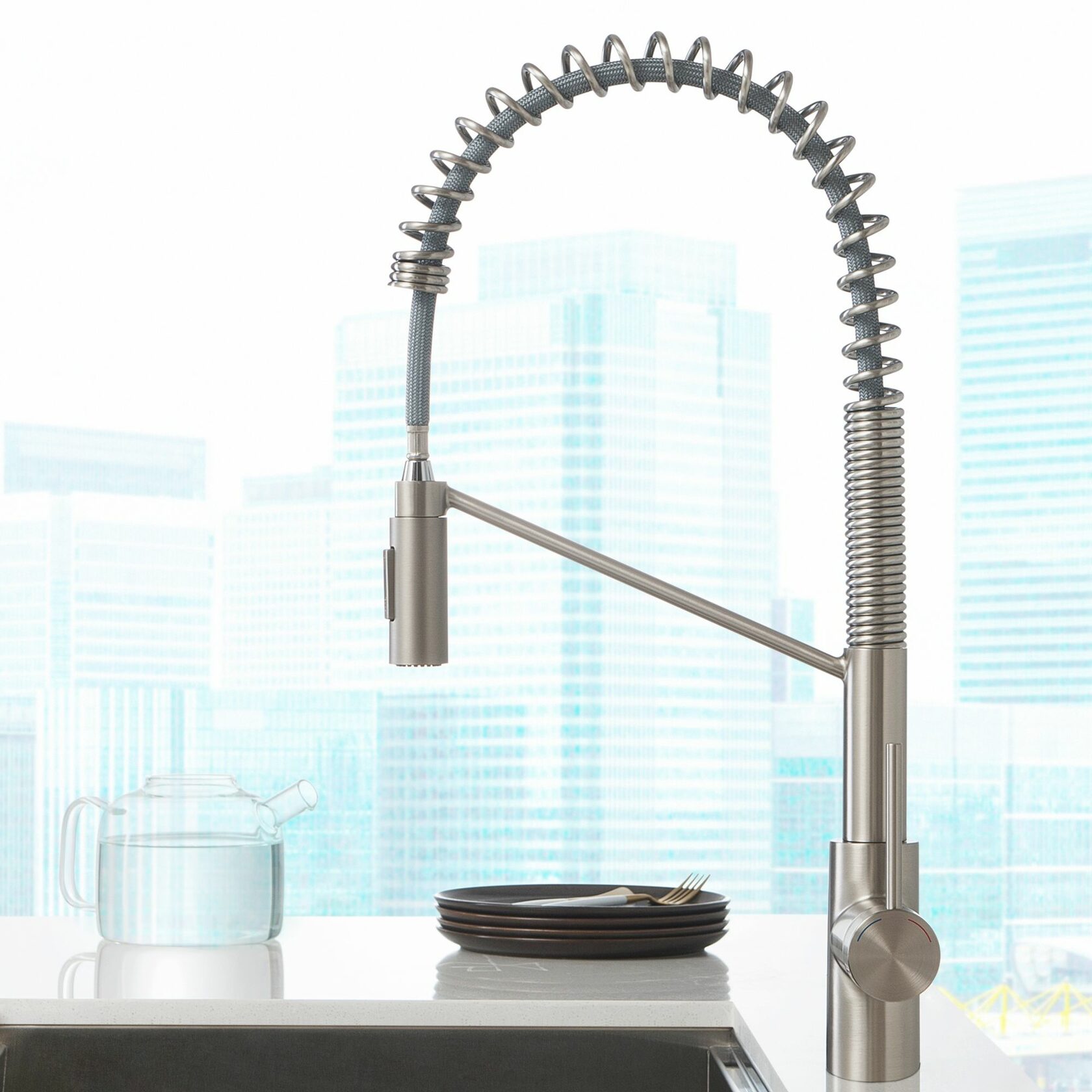 Кухонный смеситель Kraus KPF-2631SFS - изображение 15