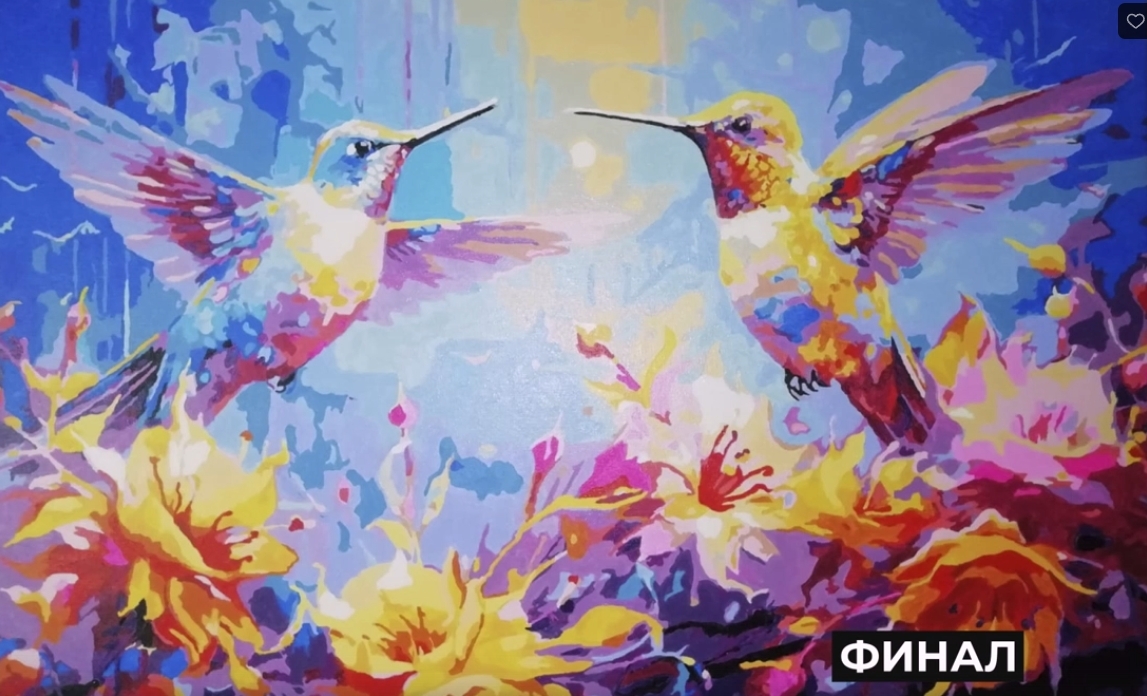 картина по номерам Колибри