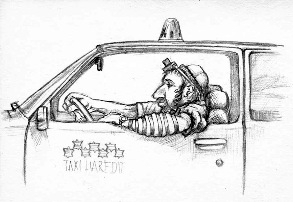 Дорожная молитва - рисунок художника Йосифа Лихтарева