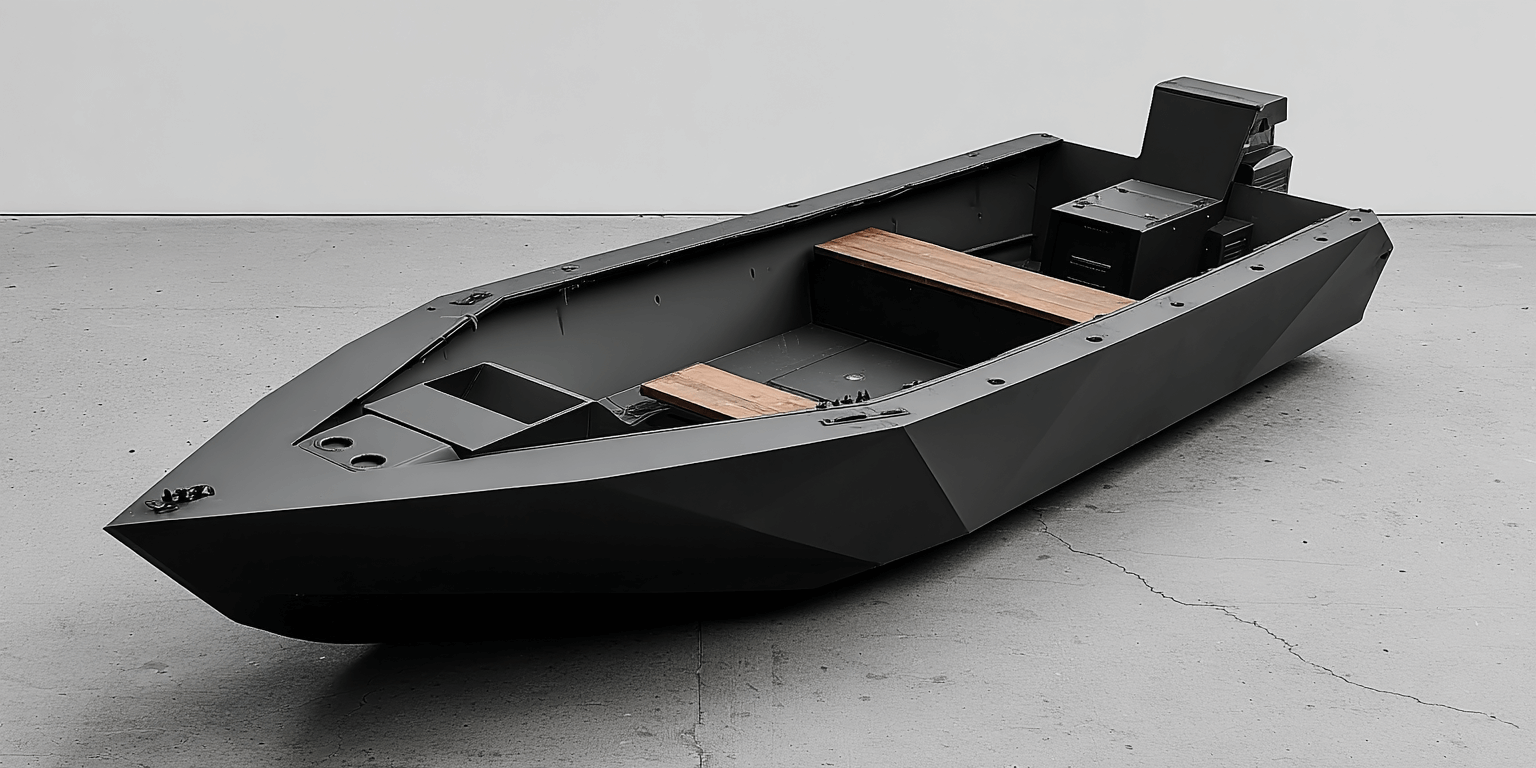 дизайн концепция моторной лодки из ПНД пластика