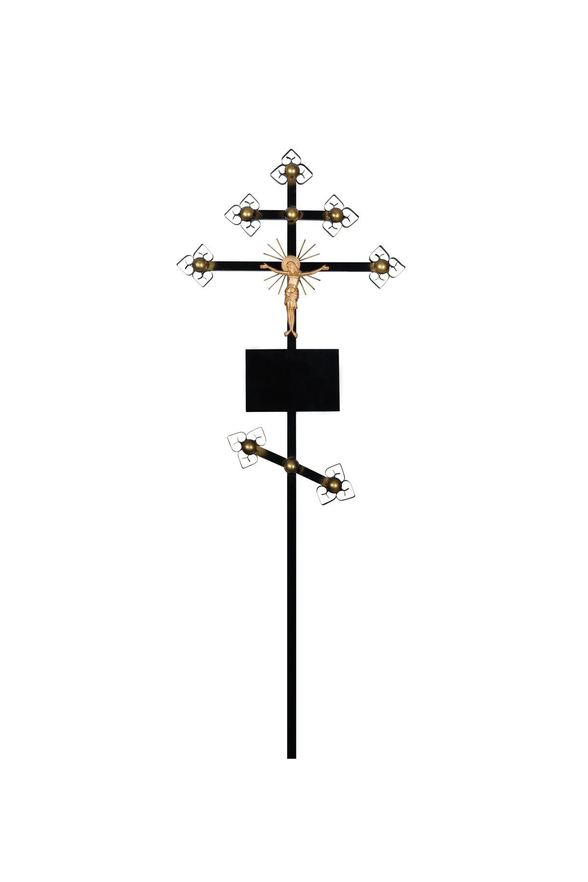 Крест Могильный металлический православный