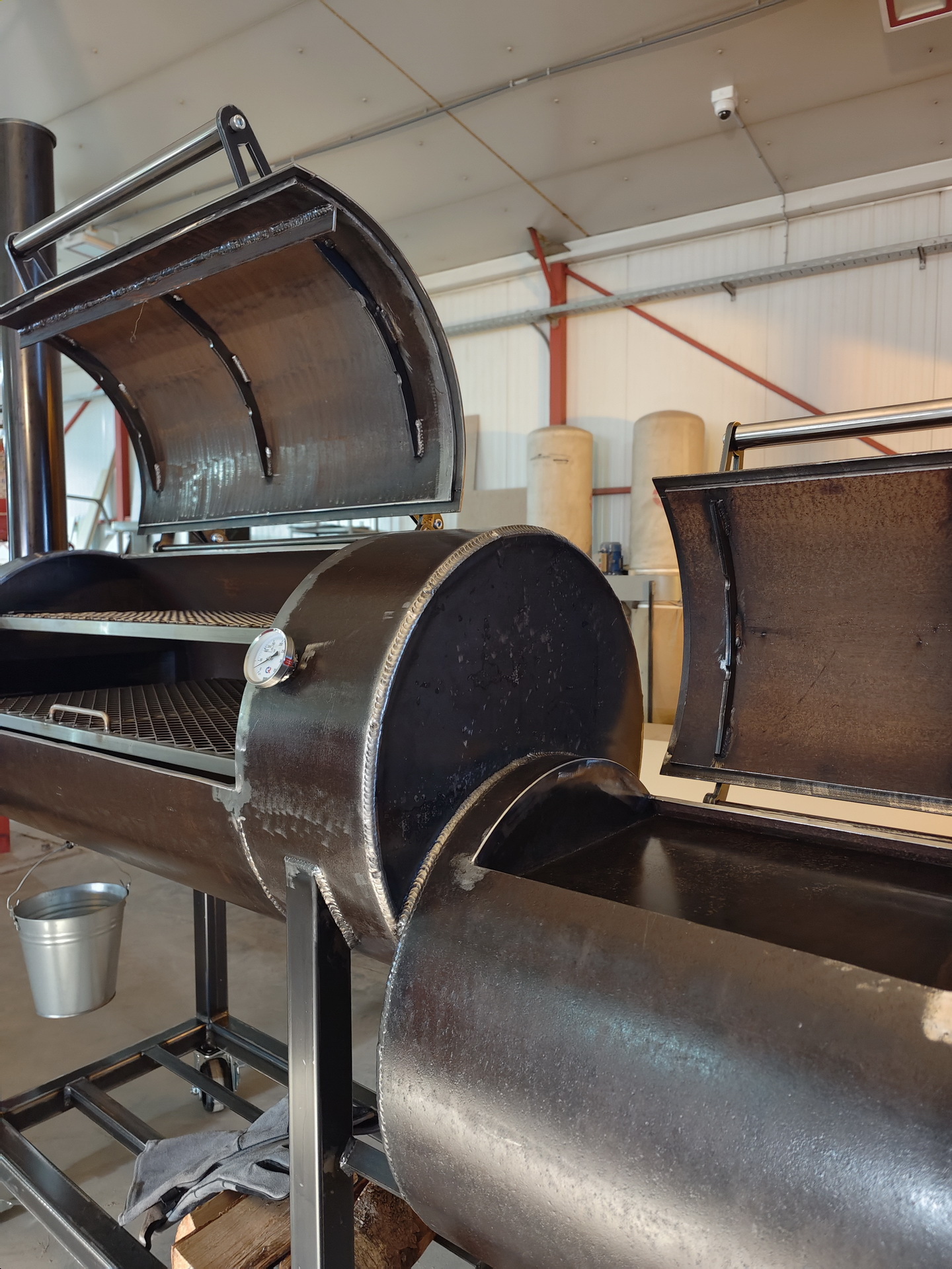 ProBBQ офсетный смокер гриль