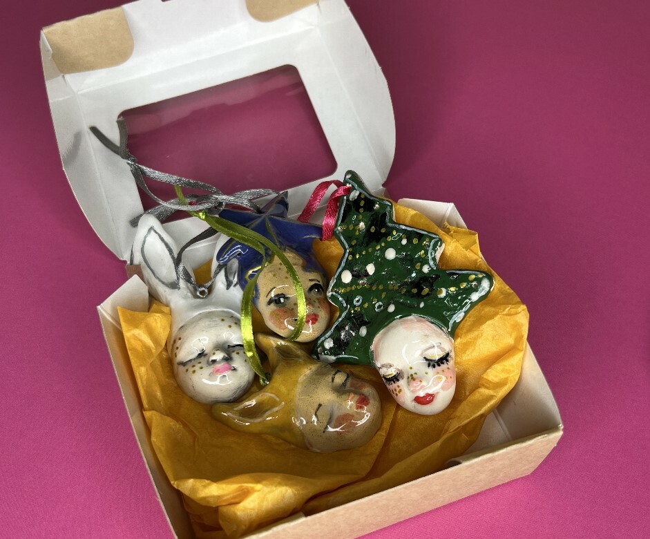 Учимся лепить из керамики уникальные новогодние игрушки. Краснодар.