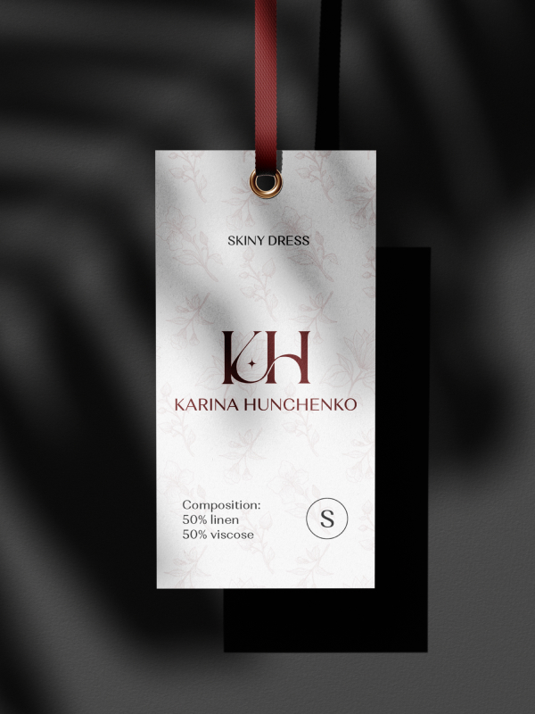 Брендинг для Karina Hunchenko: логотип, фирменный стиль, упаковка, женская одежда