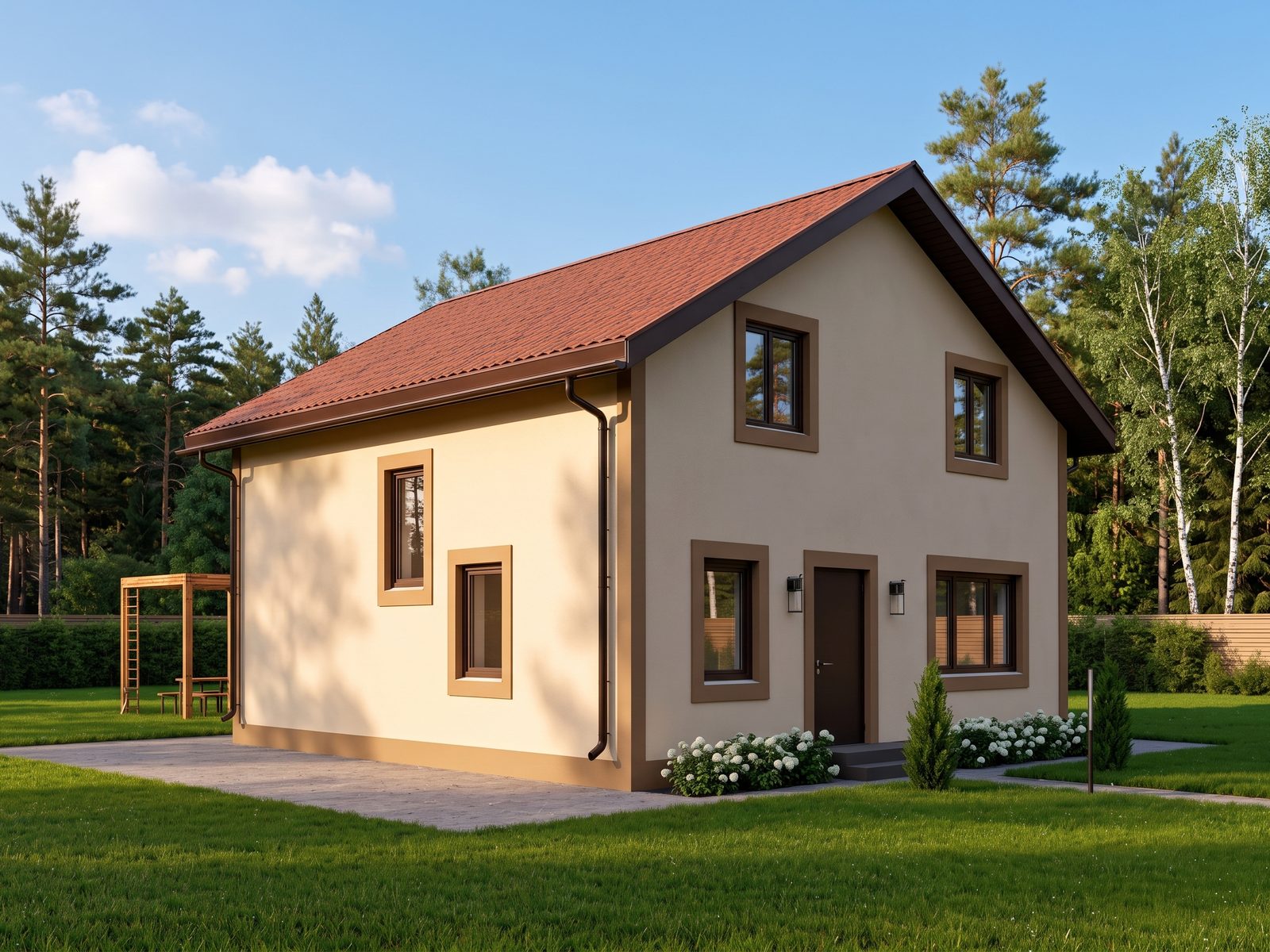 Дом под ключ 127 м² из газобетона, проект «Семья 2», Тюмень