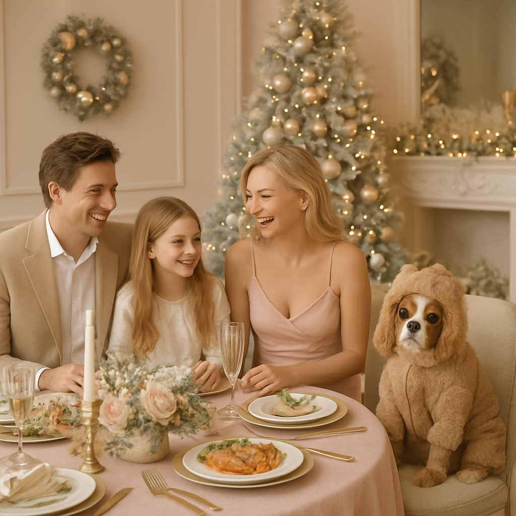 Новогодний наряд для собаки не должен быть жарким, сковывать движения