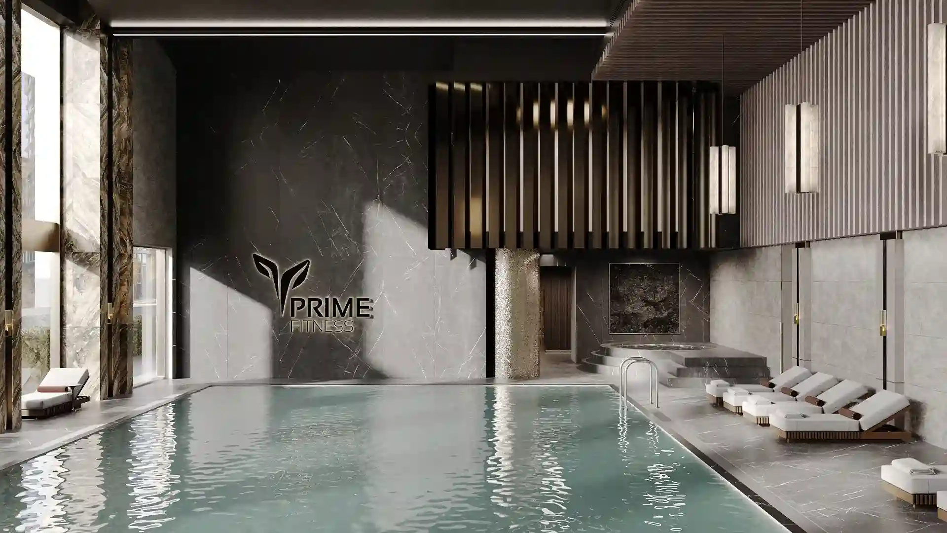 Бассейн и зона отдыха Prime Fitness