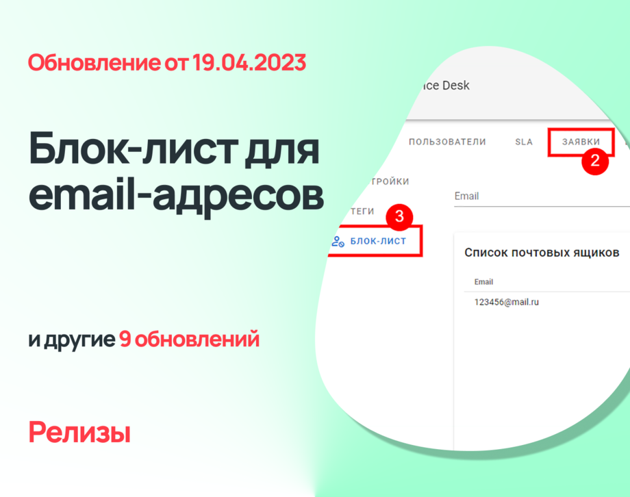 Доработка древовидного списка услуг, блок-лист для email-адресов и еще 8 обновлений Admin24