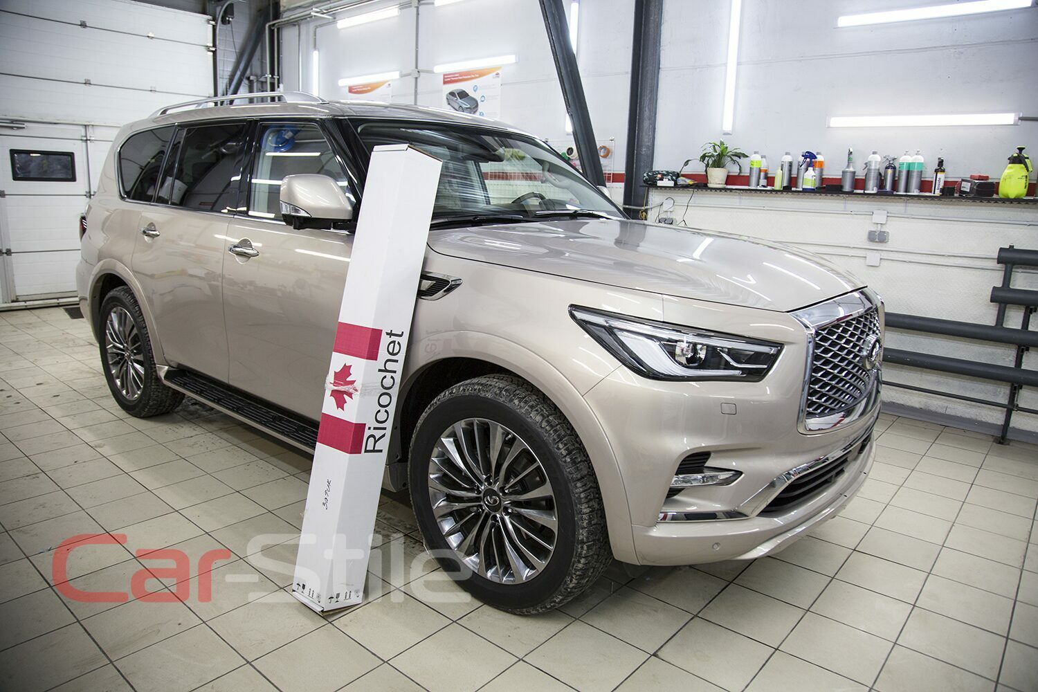 Оклейка Infiniti QX 80 пленкой Ricochet gybrid