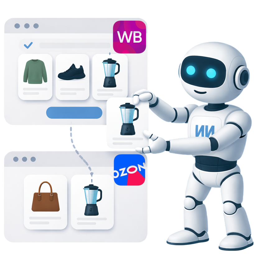 Перенос карточек между маркетплейсами