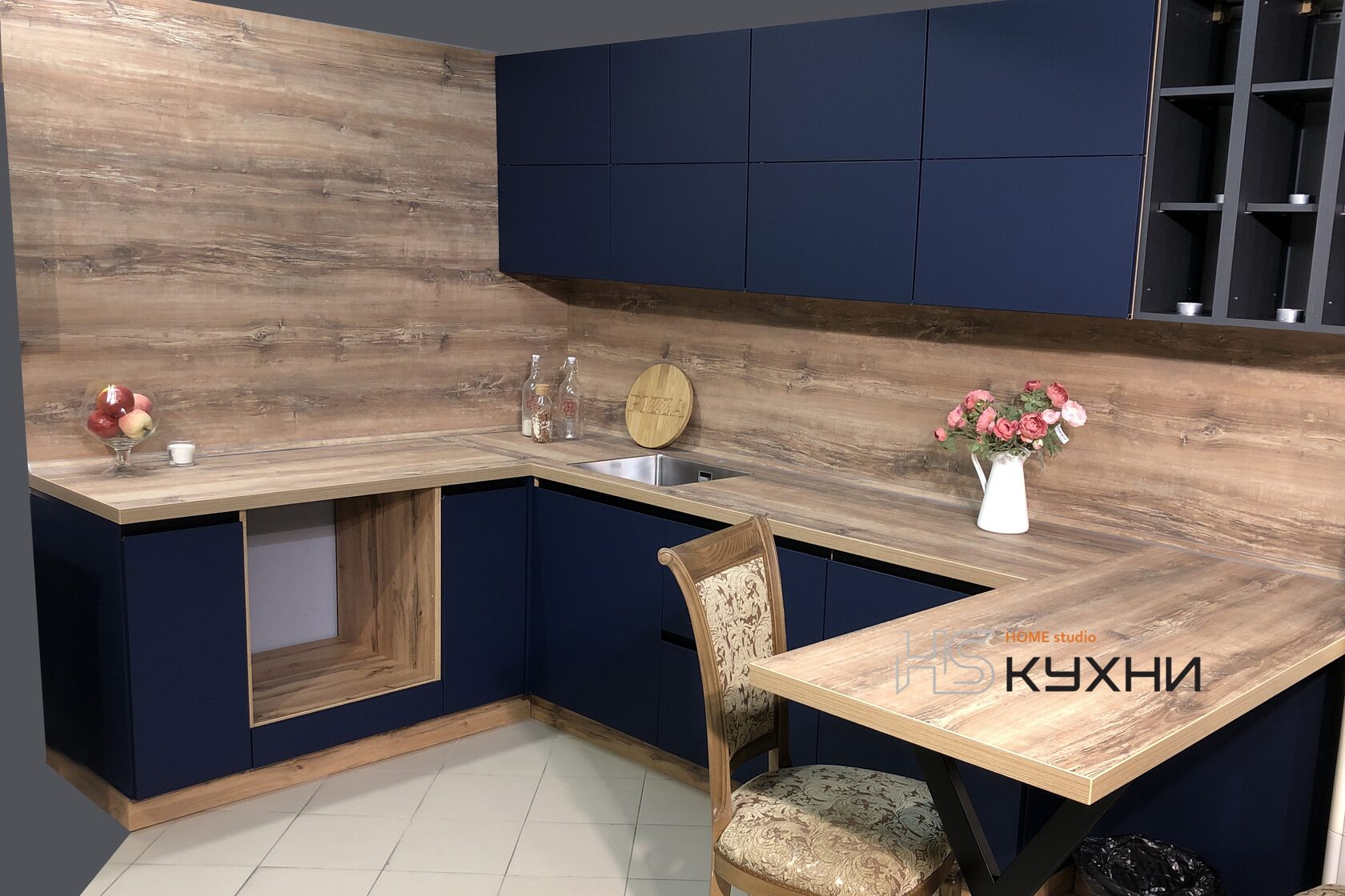 п-образный кухонный гарнитур в Москве