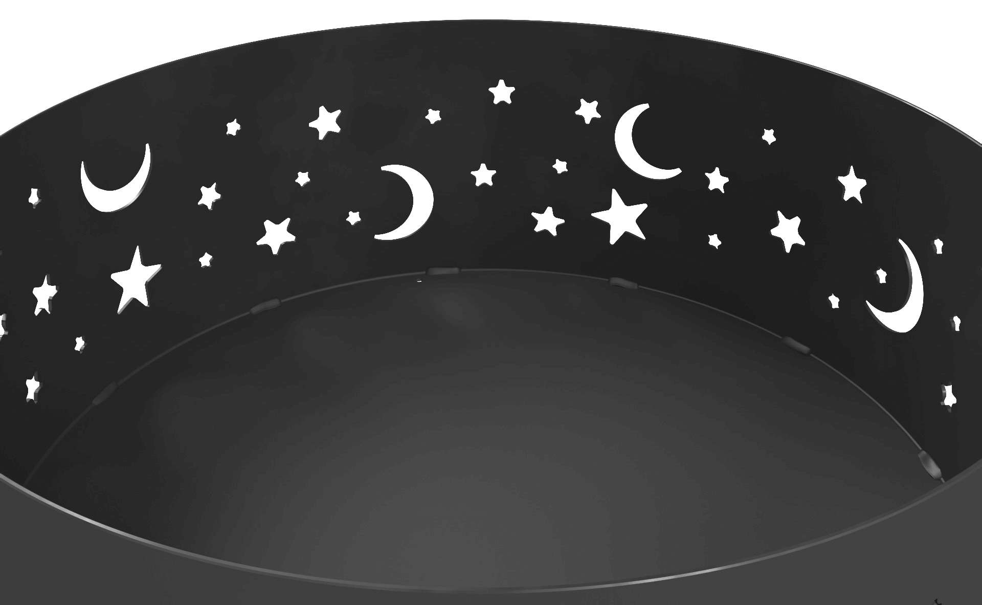 Костровая чаша Ночное небо термостойкая