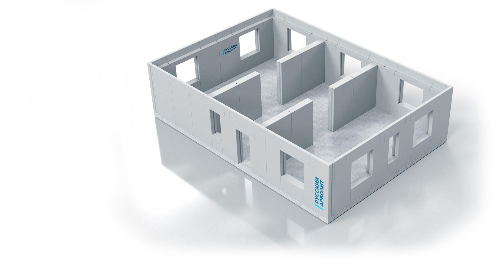 Проект дома из арболитовых панелей 104 м² – SA001
