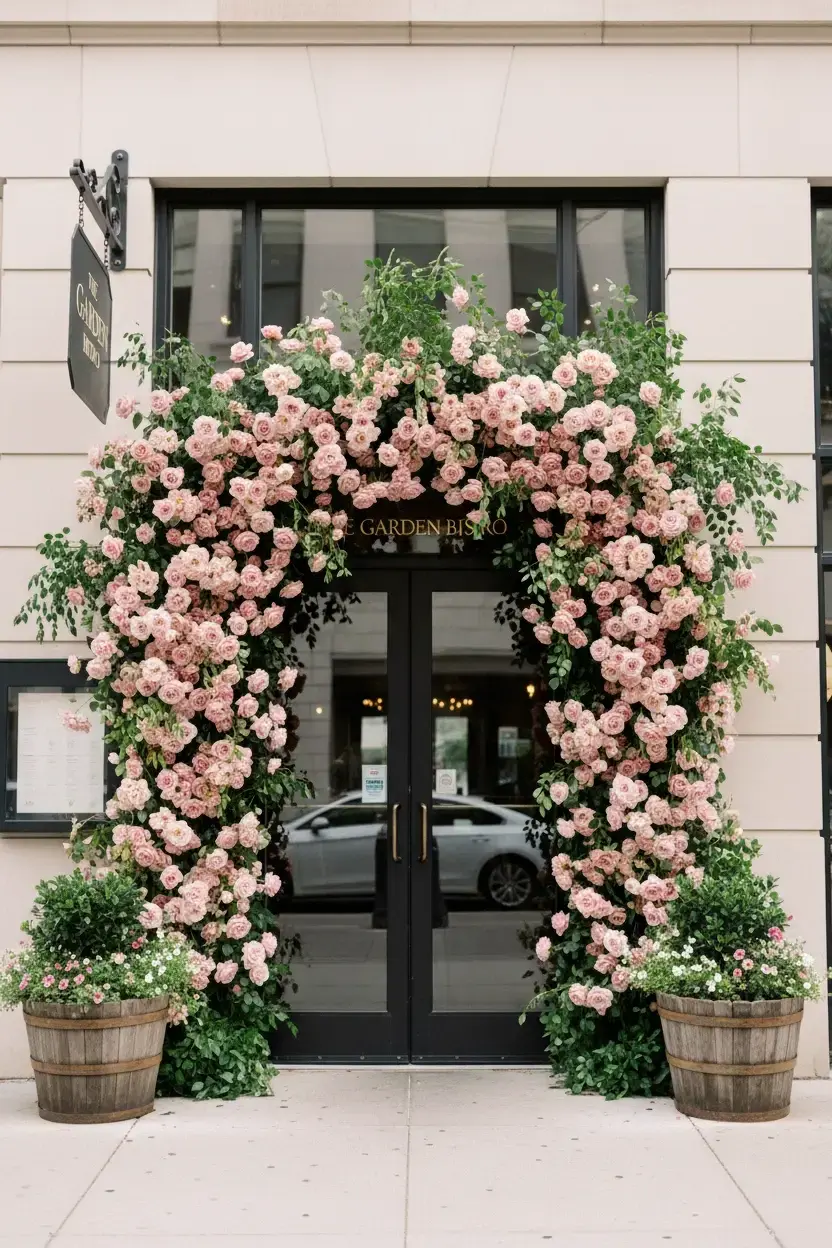 Весеннее оформление входной группы