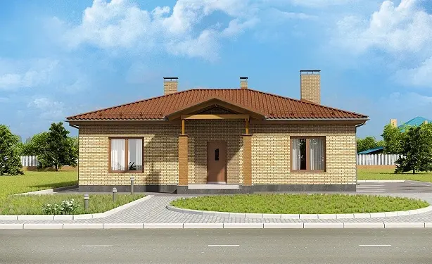 Проект одноэтажного дома A-112, 111.8 м²