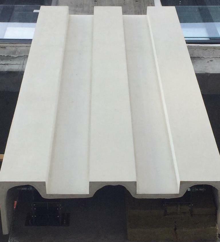 Навесная фасадная панель с 3Д (3D) фасадом с добавлением щебня мрамора