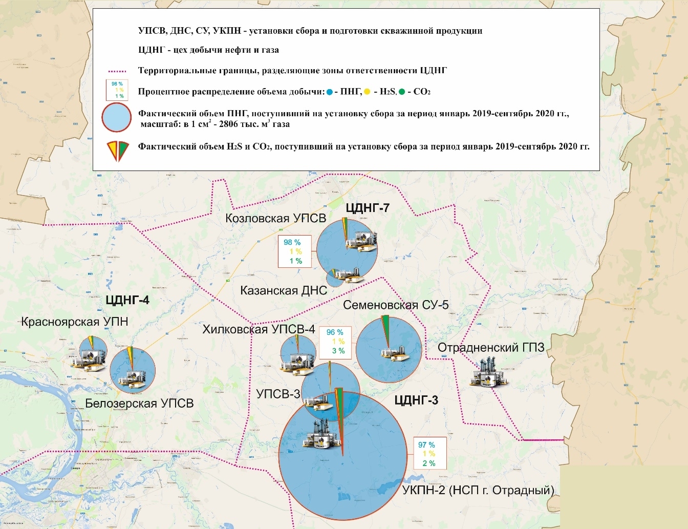 Рациональное использование попутного нефтяного газа. Обзорная схема местоположения объекта.