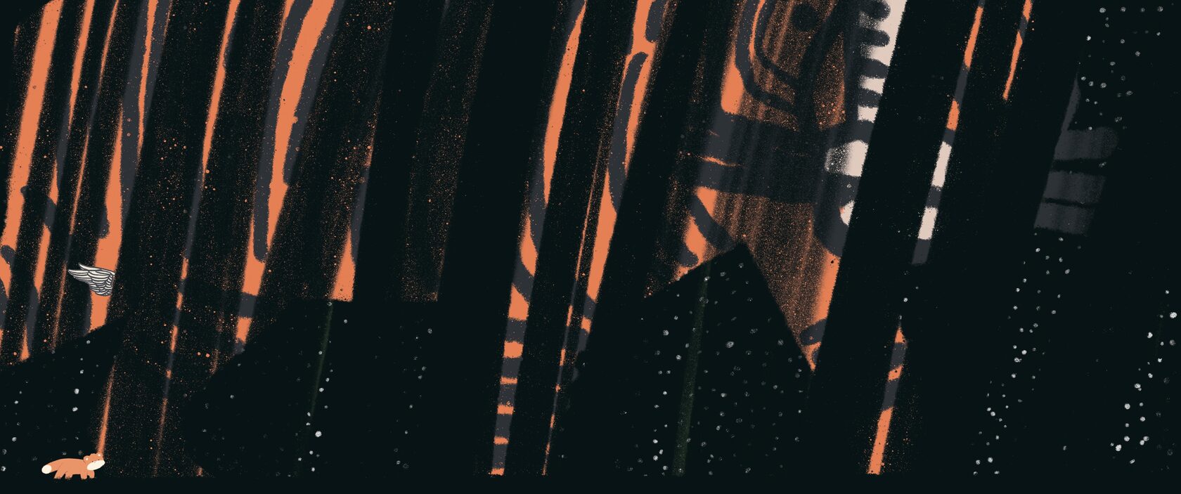 Большой страшный лес — обложка или общий разворот