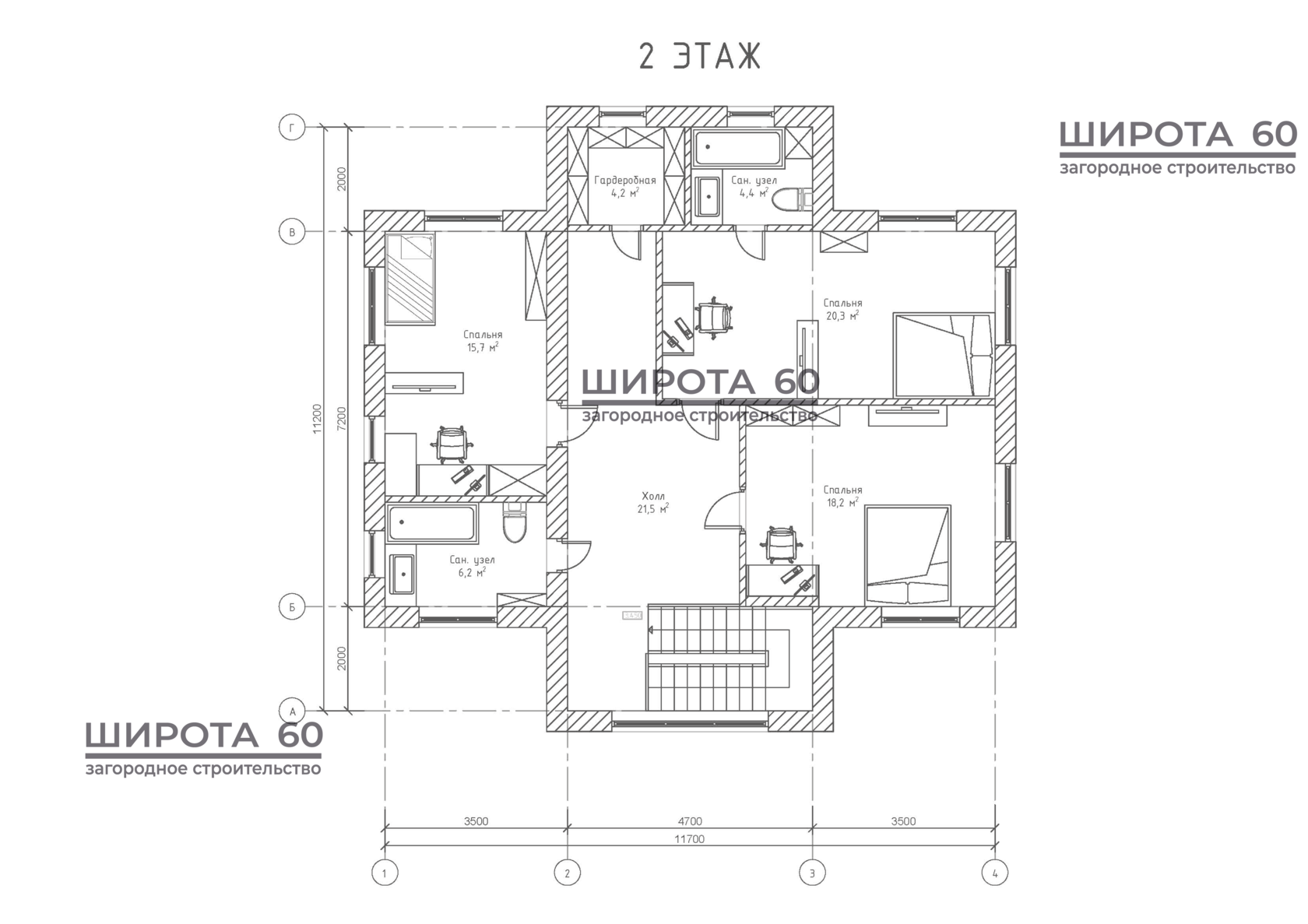 Планировка второго этажа