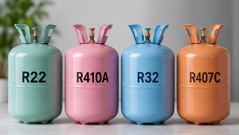 Виды хладагентов для кондиционеров R32 R410A R407C R22