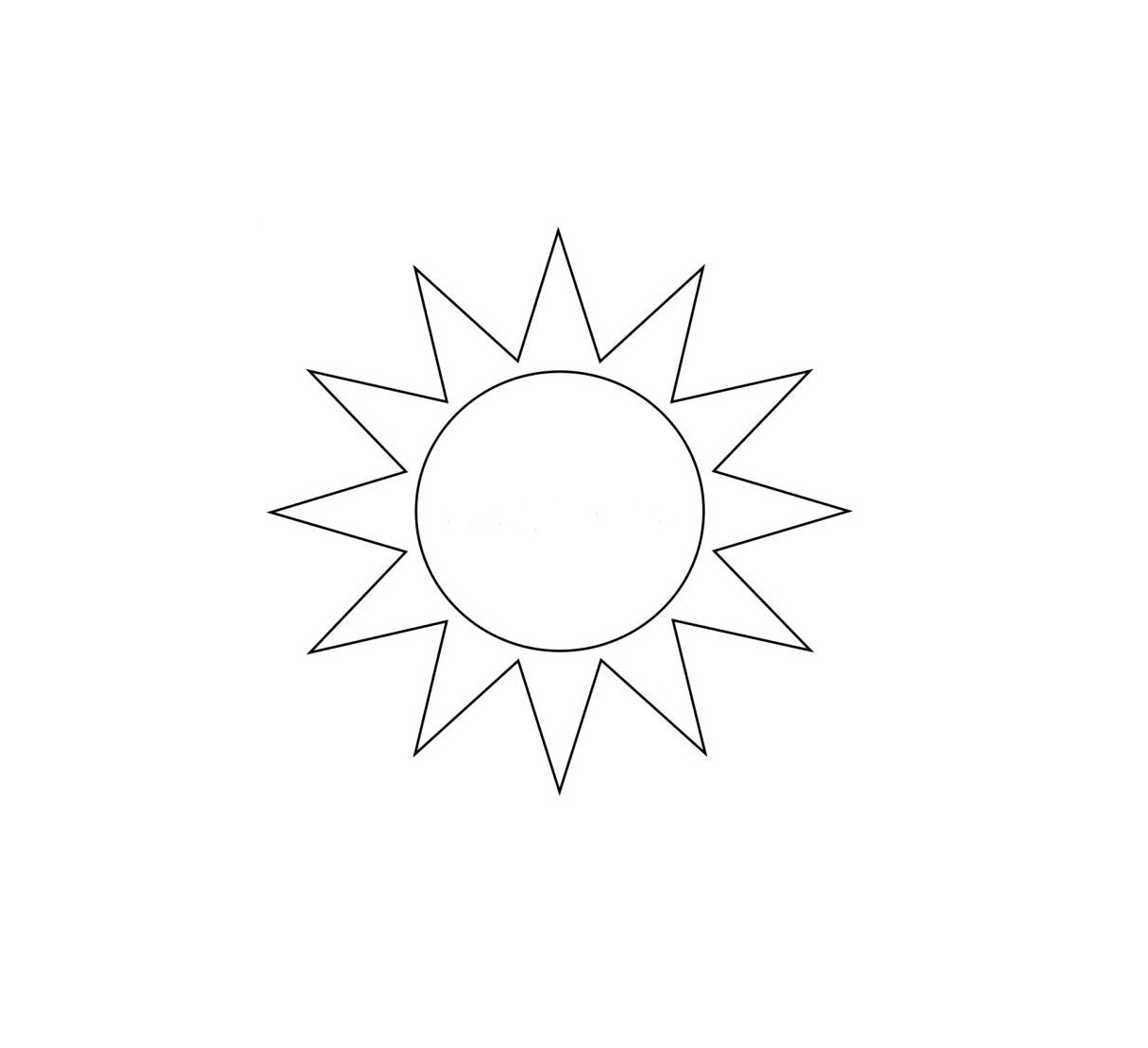 Треугольник в солнце рисунок