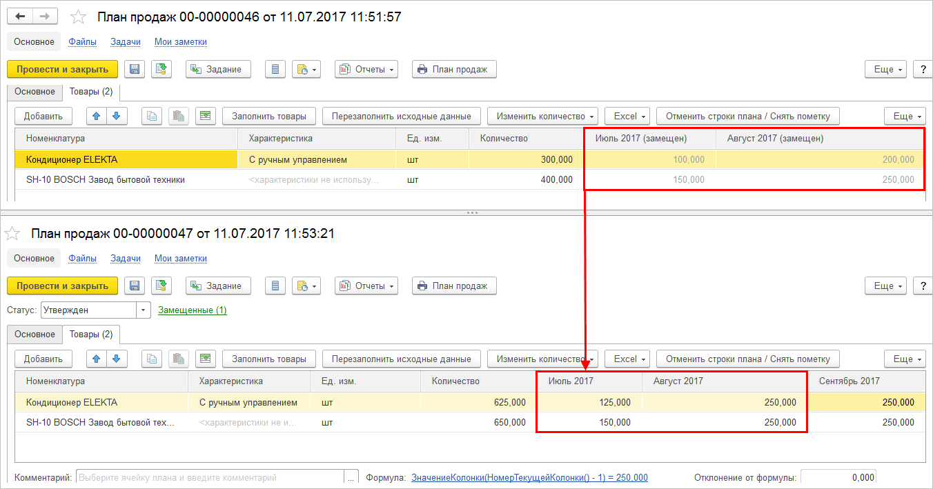 Операционный план в 1с управление холдингом