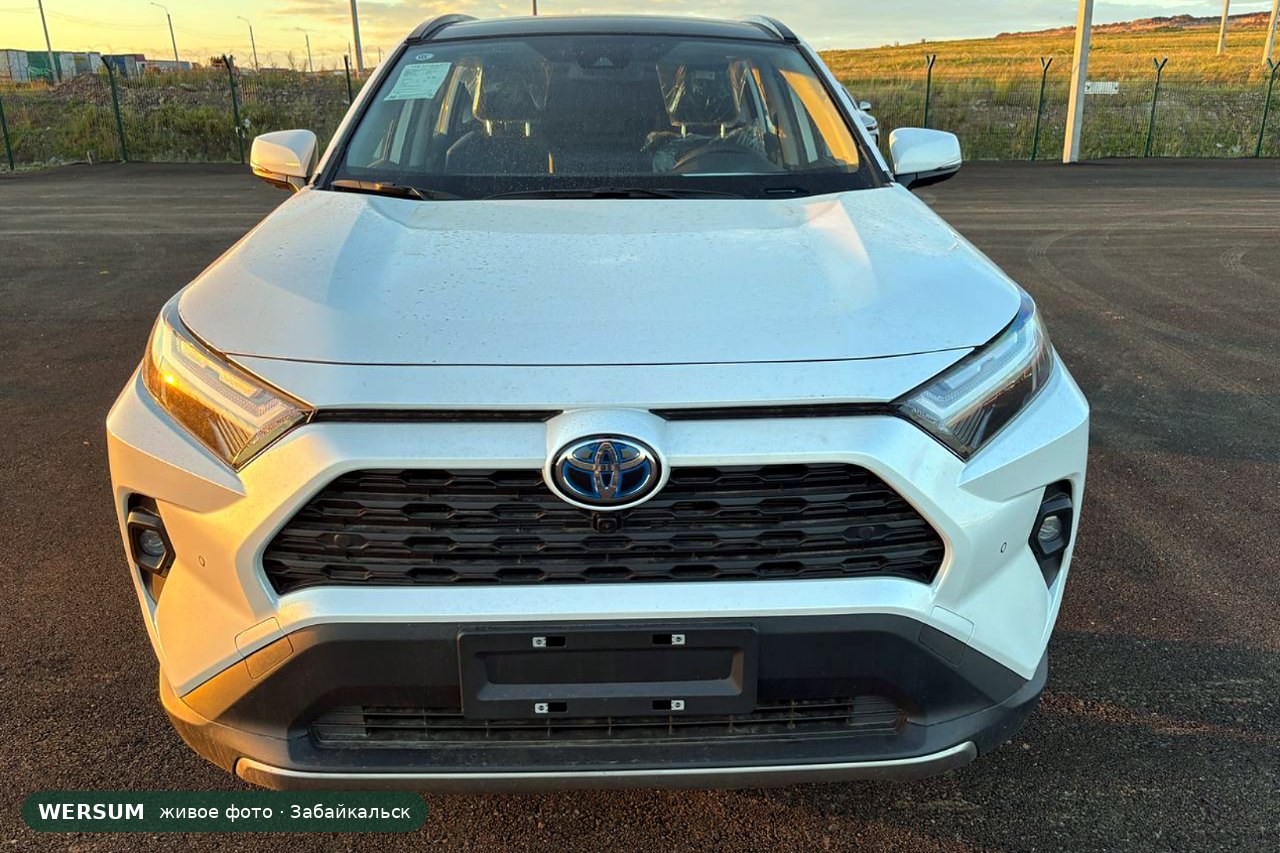 Toyota RAV4, гибрид: синий логотип Toyota