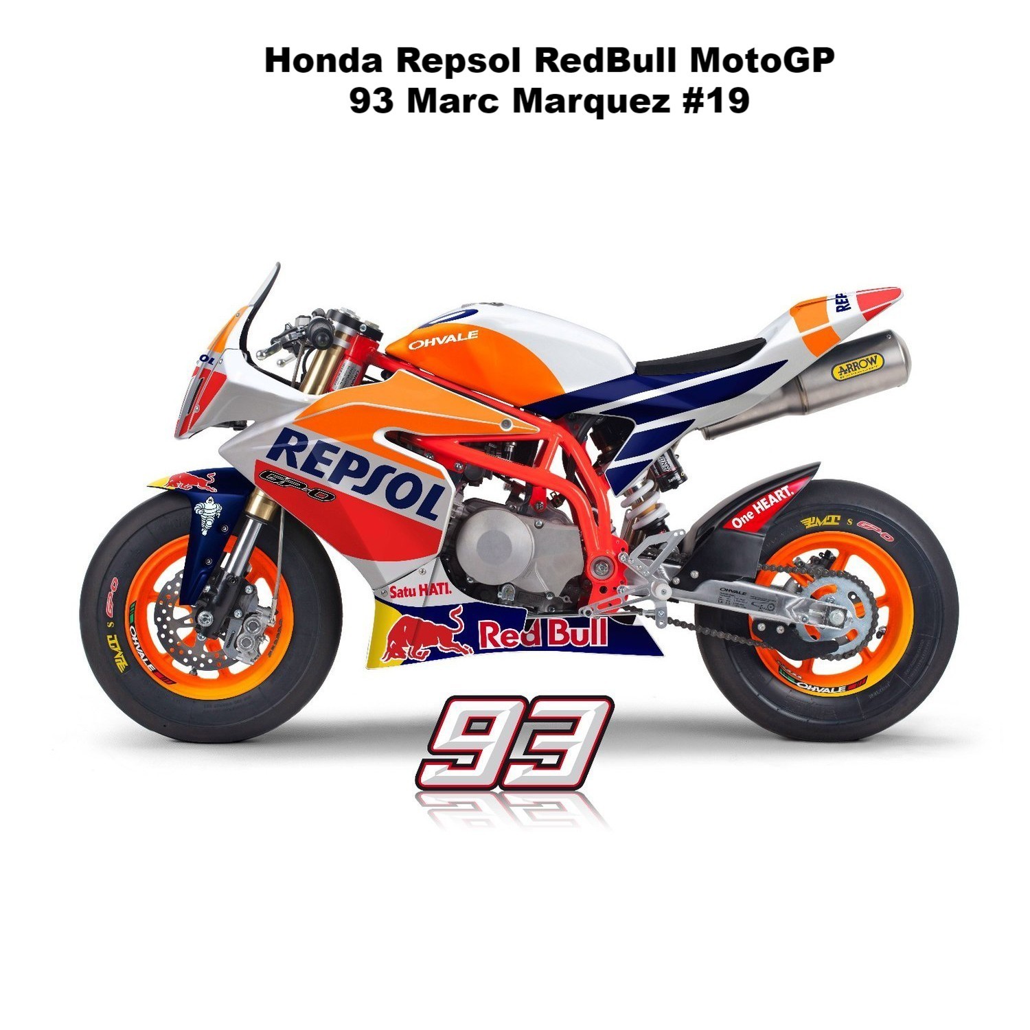 Ohvale Honda Repsol Redbull MotoGP Marq Marquez design