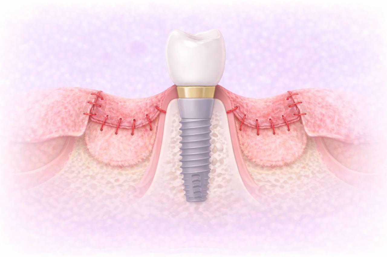 Пластика мягких тканей при имплантации