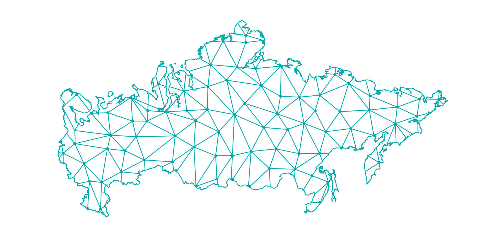Стилизованная карта России