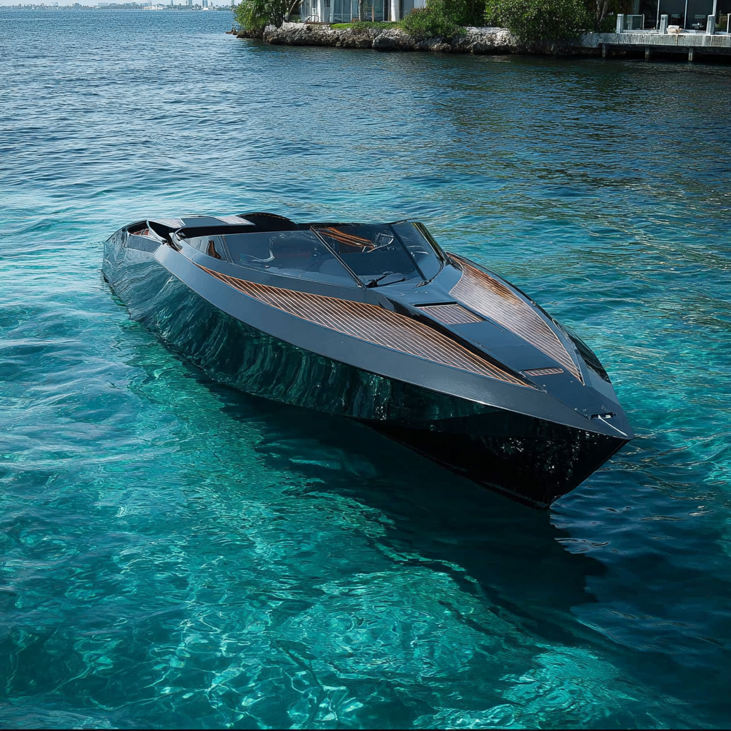 дизайнерский катер из ПНД пластика 