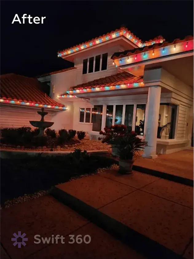 Swift360 - Handyman Orlando - Result job - Holiday Lights Installation